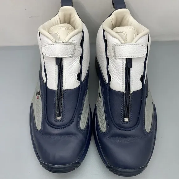 Reebok Answer 4 Georgetown Sneakers Shoes Allen Iverson Basketball Blue Mens 9
