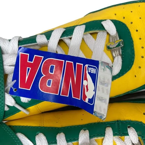 Reebok Boston Celtics NBA Sneakers Mens 11 Yellow Green Dfunkd basketball shoes