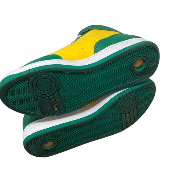 Reebok Boston Celtics NBA Sneakers Mens 11 Yellow Green Dfunkd basketball shoes