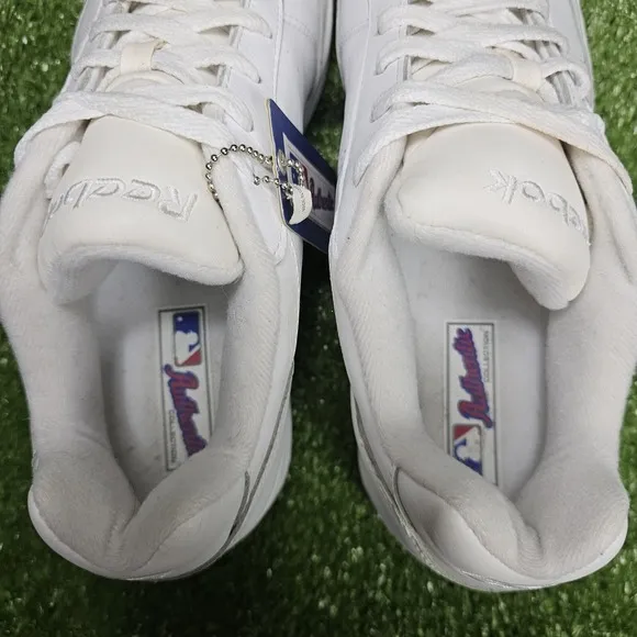Reebok MLB Authentic Philadelphia Phillies White Leather Sneakers Mens Size 12