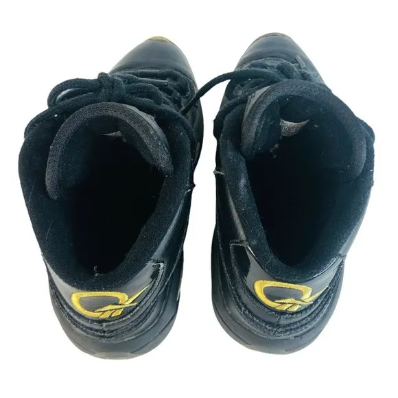Reebok Question Mid New Years Eve Iverson Sneaker Boy Youth 4 Black Gold  Shoes