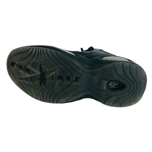 Reebok Question Mid New Years Eve Iverson Sneaker Boy Youth 4 Black Gold  Shoes