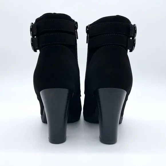 Rialto Shanaya Suede Lace Up Combat Black Boots