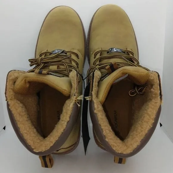 Rocawear NEW Men's Wheat Brown Faux Leather Hiking Boots - sz. 12