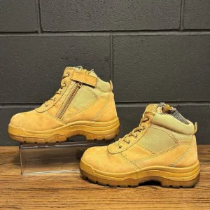 Rock Rooster AK050 Tan Leather Hiking Boots Women’s 7 Men’s 6 EEE