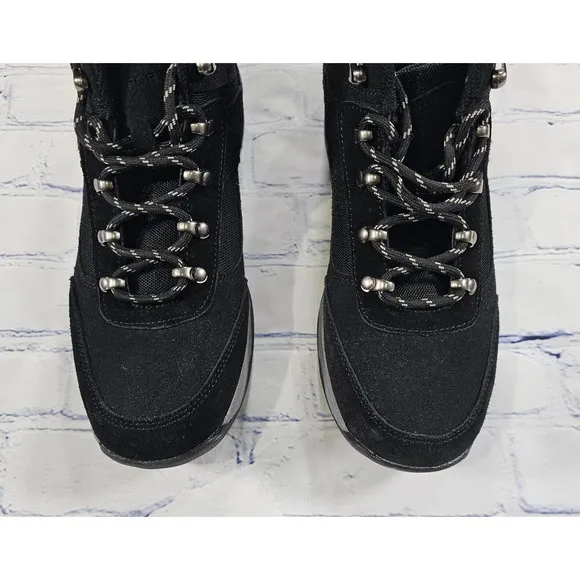 ROCKPORT Dickinson Suede Leather Hiker Hiking Boots Black CI8554 MENS SIZE 11.5
