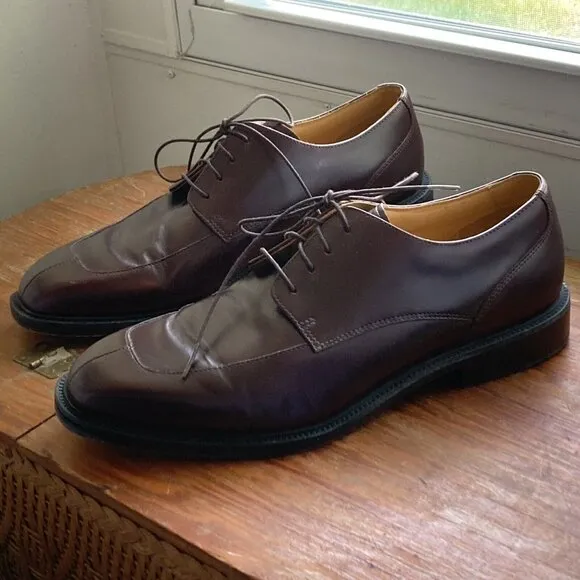 Rockport Leather Shoes Kinetic Air Circulator Oxfords Luxe Brown Excellent Sz 10