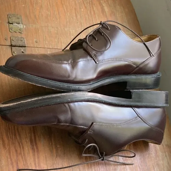 Rockport Leather Shoes Kinetic Air Circulator Oxfords Luxe Brown Excellent Sz 10