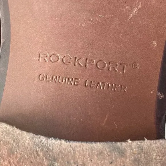 Rockport Leather Shoes Kinetic Air Circulator Oxfords Luxe Brown Excellent Sz 10
