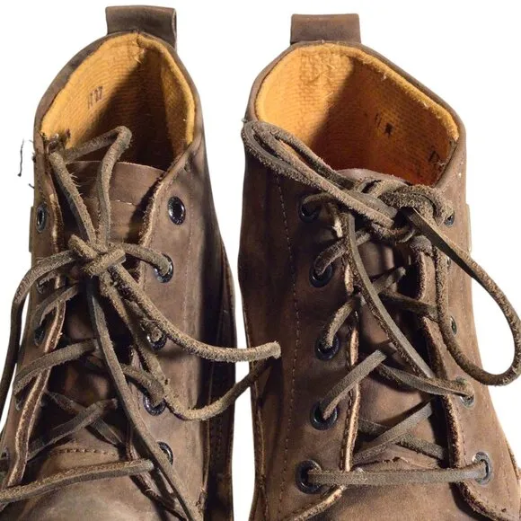ROCKY Ankle Chukka Boots 11 Moc Toe Lace Up Waterproof Brown Suede Leather
