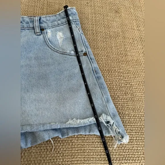 ROLLA'S‎ Dusters High Rise Slim Denim Short, Size 27&quot;