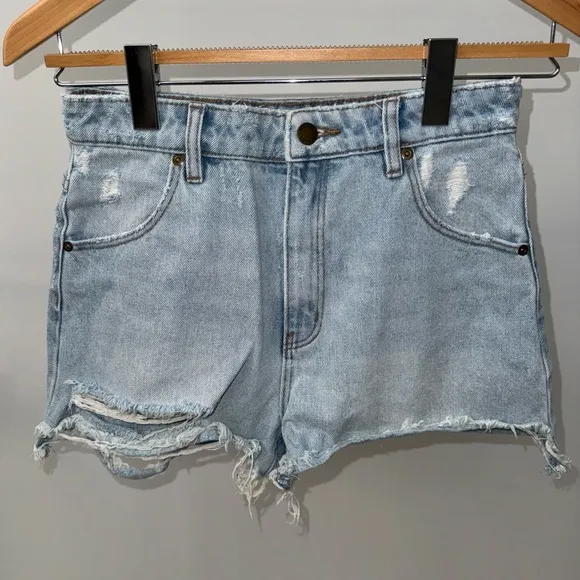 ROLLA'S‎ Dusters High Rise Slim Denim Short, Size 27&quot;