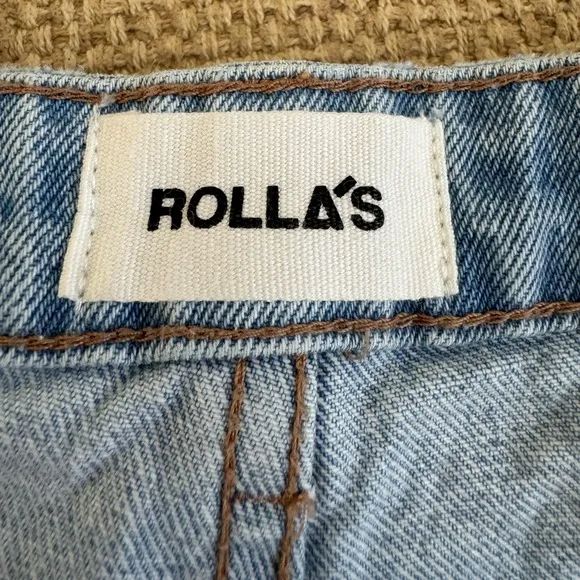 ROLLA'S‎ Dusters High Rise Slim Denim Short, Size 27&quot;