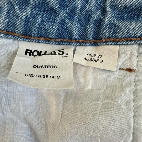 ROLLA'S‎ Dusters High Rise Slim Denim Short, Size 27&quot;