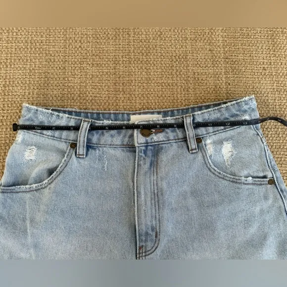 ROLLA'S‎ Dusters High Rise Slim Denim Short, Size 27&quot;