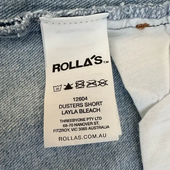ROLLA'S‎ Dusters High Rise Slim Denim Short, Size 27&quot;