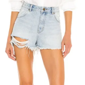 ROLLA'S‎ Dusters High Rise Slim Denim Short, Size 27&quot;