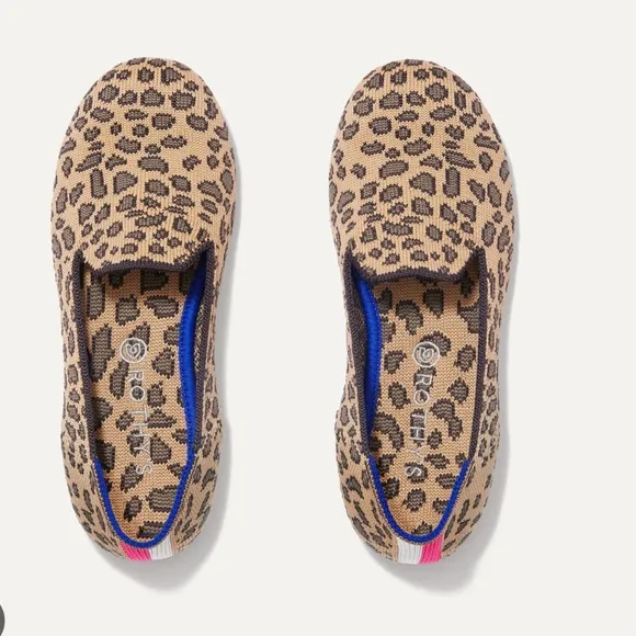 Rothy’s Animal Print Leopard Print Kids Shoes Sz 12
