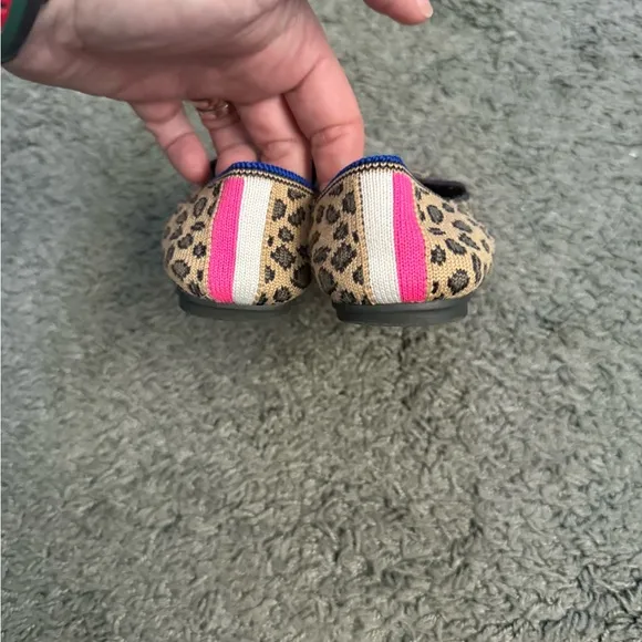 Rothy’s Animal Print Leopard Print Kids Shoes Sz 12