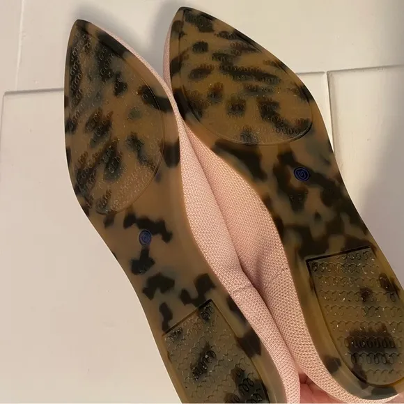 Rothy's Light Pink Point Toe Flat Shoes Women's Size 10.5