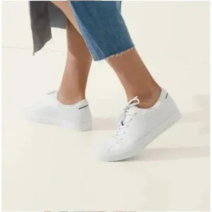 Rothy's The Lace Up Bright White Sneakers Knit Casual Shoes Comfortable Size 7