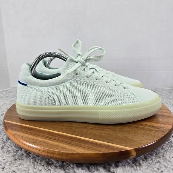 Rothy's The RS02 Sneaker Mint Green Knit Casual Lifestyle Lace Up Shoes Womens 9