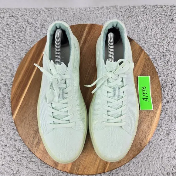 Rothy's The RS02 Sneaker Mint Green Knit Casual Lifestyle Lace Up Shoes Womens 9