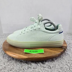 Rothy's The RS02 Sneaker Mint Green Knit Casual Lifestyle Lace Up Shoes Womens 9