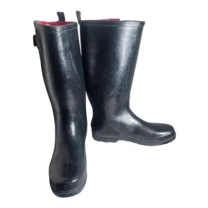 Rubber Boots Men's Size 10 Black 14&quot; Tall Mud Rain Vintage U.S.A.