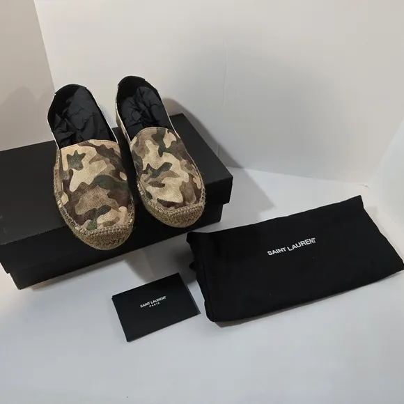 Saint Laurent Camouflage Espadrilles