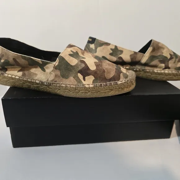 Saint Laurent Camouflage Espadrilles