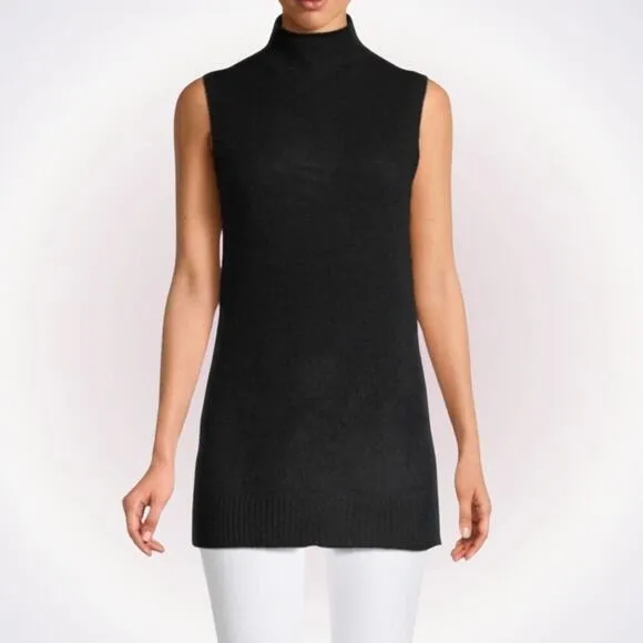 Saks Fifth Avenue Cashmere Black Turtleneck | Sz XS