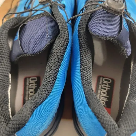Salomon Outpath GTX Men Size 11.5 Hiking Shoes Trekking Gore-Tex Blue Sneakers