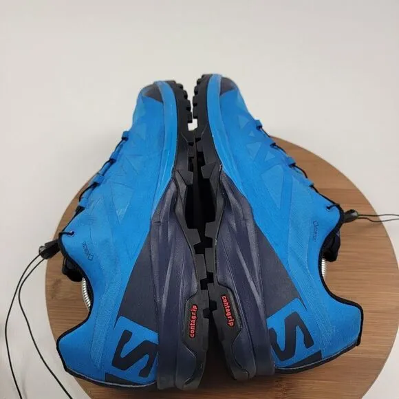 Salomon Outpath GTX Men Size 11.5 Hiking Shoes Trekking Gore-Tex Blue Sneakers