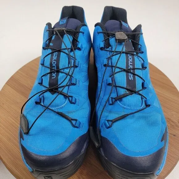 Salomon Outpath GTX Men Size 11.5 Hiking Shoes Trekking Gore-Tex Blue Sneakers