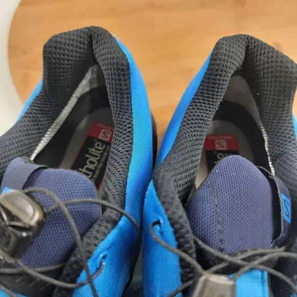 Salomon Outpath GTX Men Size 11.5 Hiking Shoes Trekking Gore-Tex Blue Sneakers