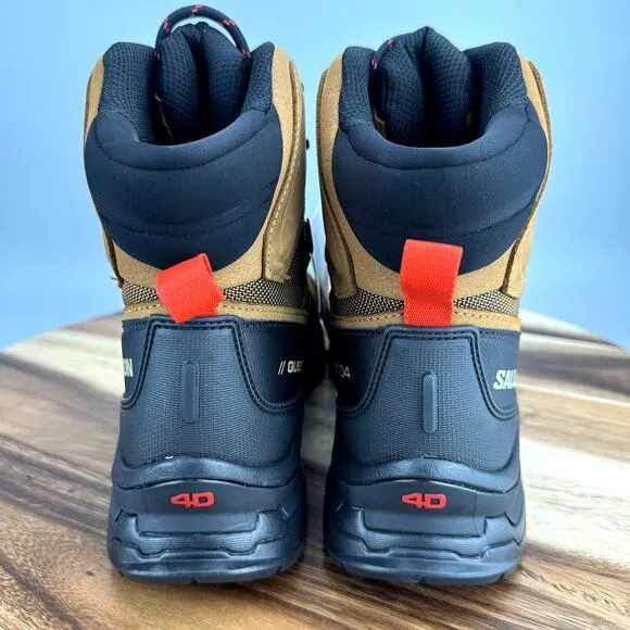 Salomon Quest 4 GTX Gore-Tex Men's 10 Waterproof Brown Leather Hiking Boots