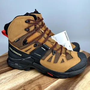 Salomon Quest 4 GTX Gore-Tex Men's 10 Waterproof Brown Leather Hiking Boots