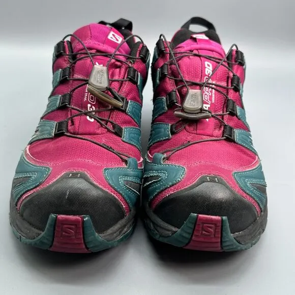 Salomon XA Pro 3D Classic Womens 9.5 Pink Athletic Hiking Sneakers Code-Lock