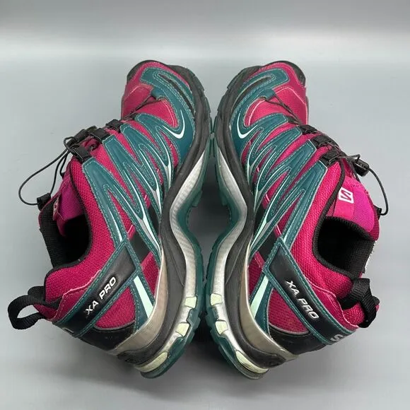 Salomon XA Pro 3D Classic Womens 9.5 Pink Athletic Hiking Sneakers Code-Lock