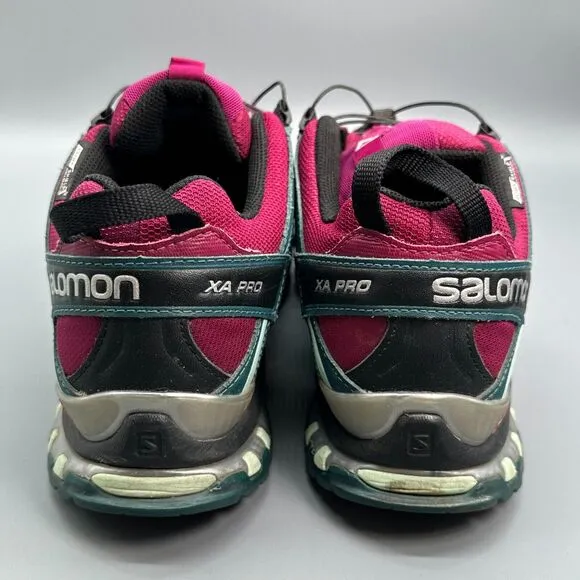 Salomon XA Pro 3D Classic Womens 9.5 Pink Athletic Hiking Sneakers Code-Lock