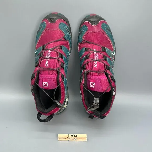 Salomon XA Pro 3D Classic Womens 9.5 Pink Athletic Hiking Sneakers Code-Lock