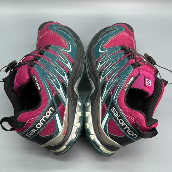 Salomon XA Pro 3D Classic Womens 9.5 Pink Athletic Hiking Sneakers Code-Lock