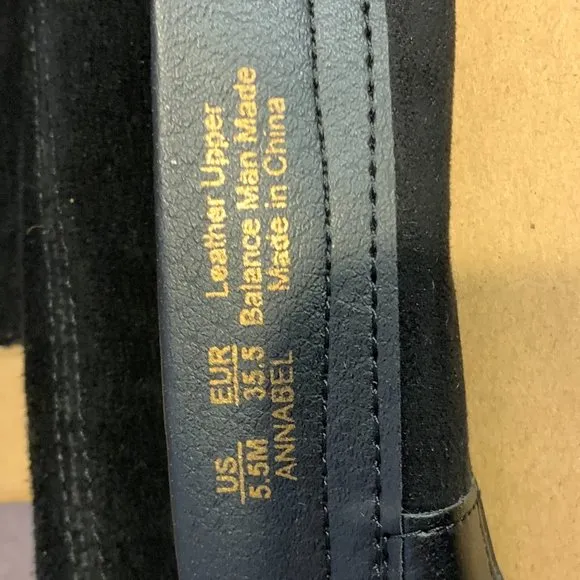SAM EDELMAN NEW ANNABEL BLACK SUEDE BOOTS, NEW IN REPLACEMENT BOX