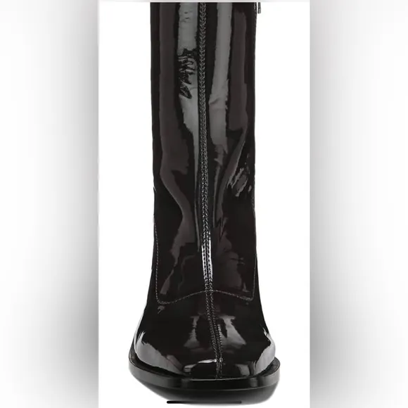 Sam Edelman Shoes Wells Stacked Block Heel Squared Toe Ankle Boot Size 7.5M New