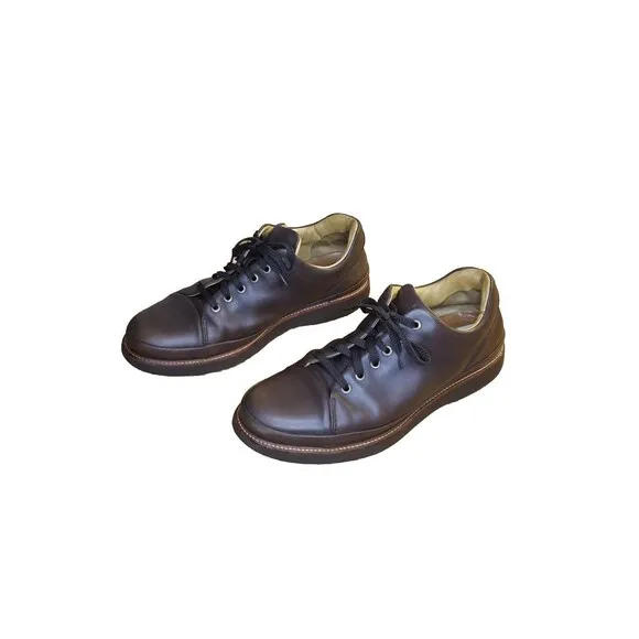 Samuel Hubbard Shoes Men's 10.5 Brown Leather Dressfast Casual Sneaker M1310 061
