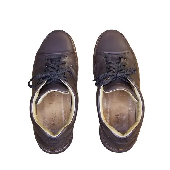 Samuel Hubbard Shoes Men's 10.5 Brown Leather Dressfast Casual Sneaker M1310 061