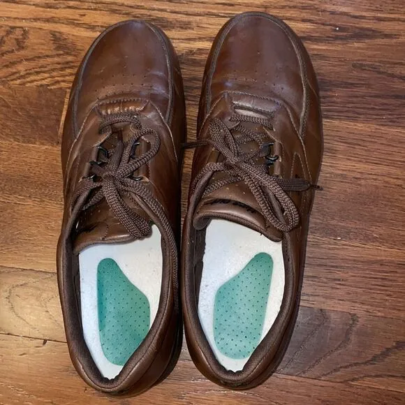 SAS Time Out brown leather lace up shoes