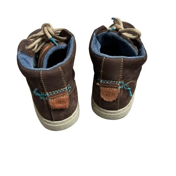 Satorisan Wanaka Mars Brown Leather Lace Cold Weather Boots Shoes Mens 42 US 9