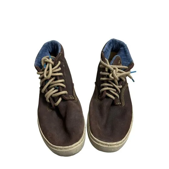 Satorisan Wanaka Mars Brown Leather Lace Cold Weather Boots Shoes Mens 42 US 9